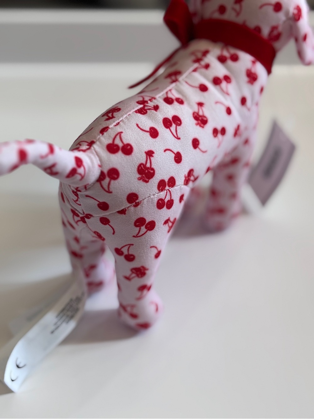 Victoria’s Secret PINK Galentine’s Day Cherry Mini Dog Plush NWT - Picture 4 of 6